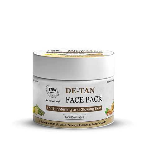 Buy TNW The Natural Wash D-Tan Face Pack for Glowing & Brightening&nbsp;Skin - 50 gm | Effective Tan Removal Face Pack | Anti-Tan Face Pack with Orange Extract-Purplle