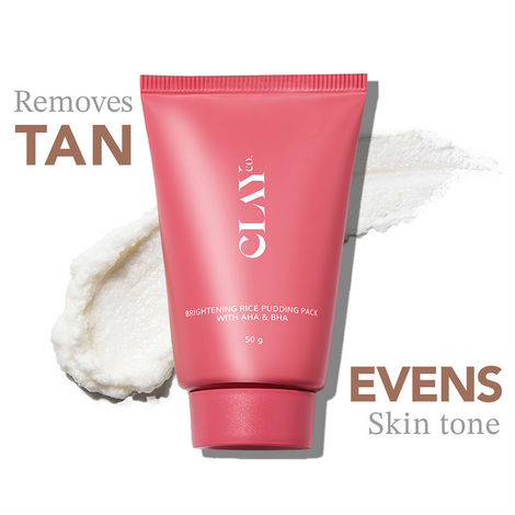 Buy Clayco De Tan Brightening Rice Pudding Face Pack and Face Mask With AHA & BHA for Tan Removal (50 gm)-Purplle