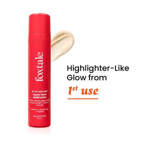 Buy Foxtale Super Glow Moisturiser | &nbsp;Vitamin C +Niacinamide +Squalane 50 ml-Purplle