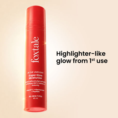 Buy Foxtale Super Glow Moisturiser | &nbsp;Vitamin C +Niacinamide +Squalane 50 ml-Purplle