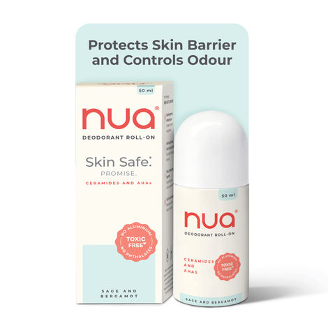 Buy Nua Deodorant Roll-On (Sage & Bergamot) 50 ml-Purplle