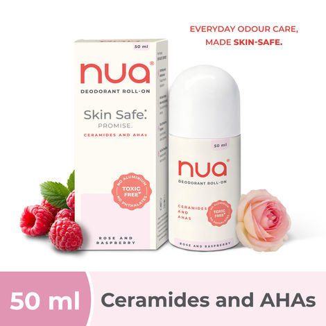 Buy Nua Deodorant Roll-On (Rose & Raspberry) 50 ml-Purplle