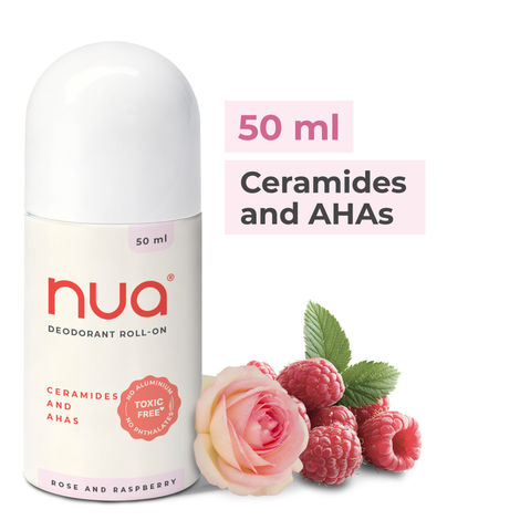 Buy Nua Deodorant Roll-On (Rose & Raspberry) 50 ml-Purplle