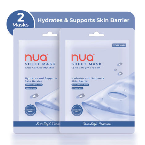 Buy Nua Hyaluronic acid and Ceramides Sheet Mask (Pack of 2)-Purplle