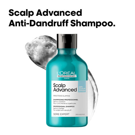 Buy L'Oreal Professionnel Scalp Advanced Anti-Dandruff Dermo-Clarifier Shampoo 300 ml | Removes Dandruff-Purplle