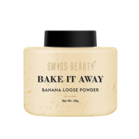 Buy Swiss Beauty Bake It Away Loose Powder Banana Powder 01 - 28 gm-Purplle