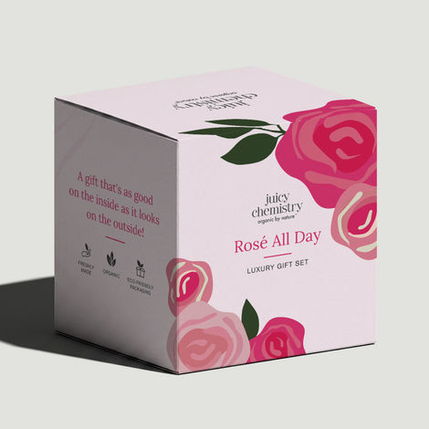 Buy Juicy Chemistry Rose All Day Gift Box | Face, Body & Lip Care Kit | Self Care & Gifting Hamper 5 pcs-Purplle