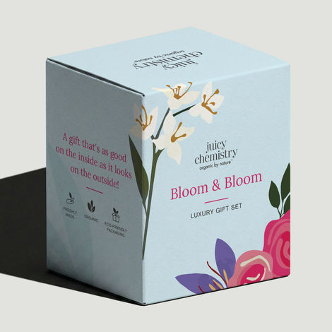 Buy Juicy Chemistry Bloom & Bloom Gift Box | Skincare Gift Set | Self Care & Beauty Hamper 4 pcs-Purplle
