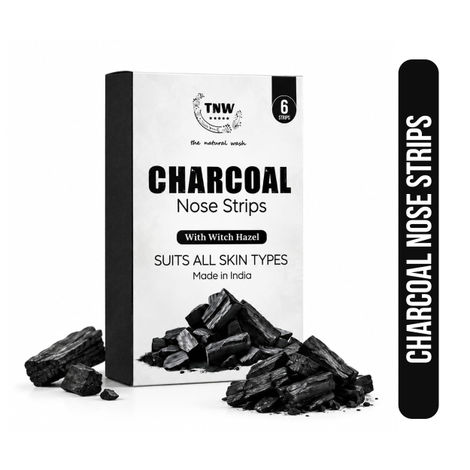 Buy TNW The Natural Wash Charcoal Nose Strip(1*6 Strips)-Purplle