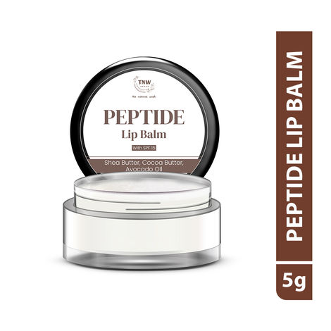 Buy TNW The Natural Wash Peptide Lip Balm Vanilla | Hydrates, Softens & Protects Lips | Shea, Cocoa & Avocado Oils | Paraben-Free | 5 gm-Purplle