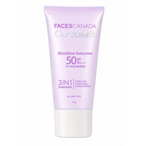 Buy FACES CANADA CloudMelt GlassGlow Sunscreen 50 gm-Purplle