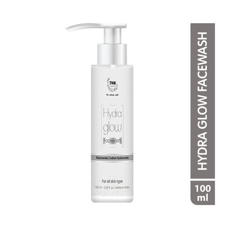 Buy TNW The Natural Wash Hydra Glow Facewash | Hydrating, Brightening & Soothing | Niacinamide & Sodium Hyaluronate | 100 ml-Purplle