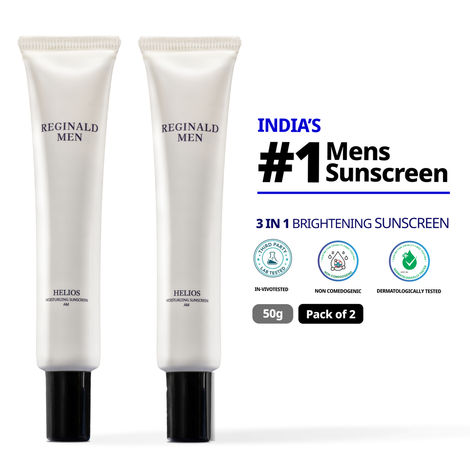 Buy Reginald Men SPF 50+ PA++++ Sunscreen (100 gm ) | Daily Sun Protection for Men (Pack of 2,50 gm x 2)-Purplle