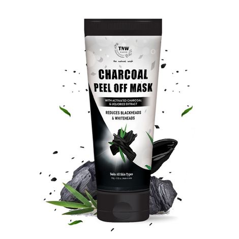 Buy TNW – The Natural Wash Charcoal Peel Off Mask for Blackheads and Removes Tan | Contains Activated Charcoal | Paraben-Free and Natural Peel Off Mask-Purplle