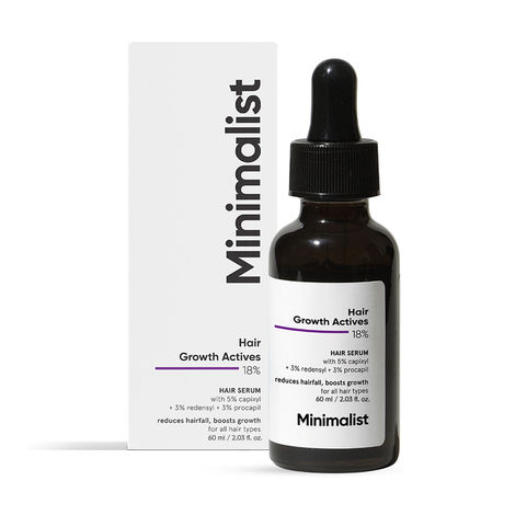 Buy Minimalist Hair Growth Actives 18% Hair Serum 60 ml-Purplle