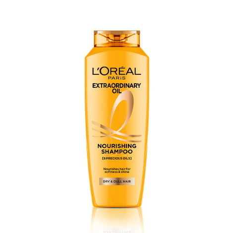Buy L'Oreal Paris Extraordinary Oil Nourishing Shampoo For Dry and Dull Hair, Smoothens Hair, 650 ml-Purplle