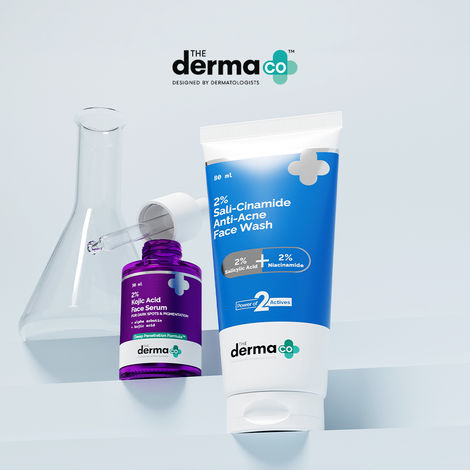 Buy The Derma Co. Pigmentation Care Combo | 2% Kojic Acid Face Serum (30 ml) + Sali-Cinamide Face Wash (80 ml) (Combo of 2)-Purplle