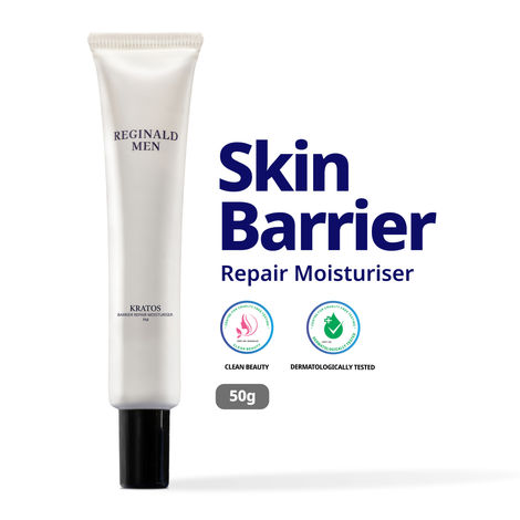 Buy Reginald Men Barrier Repair Moisturizer For Normal, Dry, Combination & Sensitive Skin | 24-Hour Hydration with 9 actives | Repairs Damaged Skin |Non Oily & Non Sticky (50 gm)-Purplle
