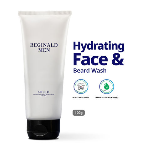 Buy Reginald Men Apollo - Hydrating Face & Beard Wash | Deep Clean, Acne & Tan Control with 8 Actives Face Wash (100 gm)-Purplle