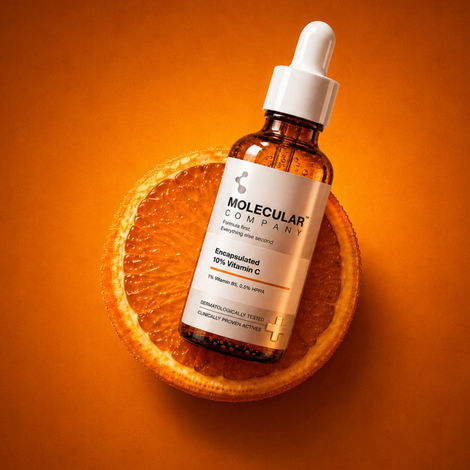 Buy Molecular Company Encapsulated 10% Vitamin C Face Serum | More Absorption, Lesser Irritation | 1% Vitamin B5 & 0.5% HPPA for Glowing Skin, Brightens Dark Spots & Uneven Skin Tone, All Skin Type (30 ml)-Purplle