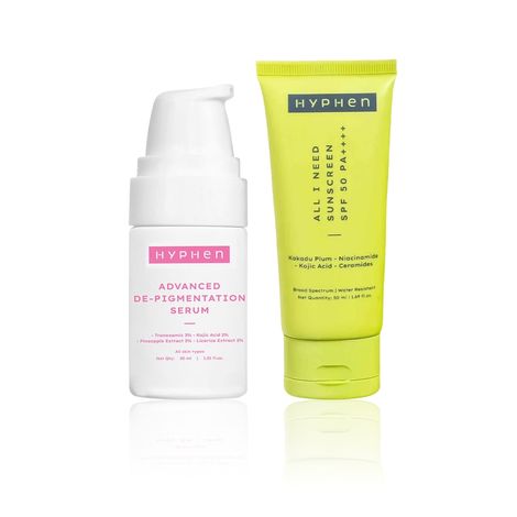 Buy Hyphen Dark Spot Reset Kit Advanced De- Pigmentation Serum 30 ml + All I Need Sunscreen 30 ml Combo of 2-Purplle