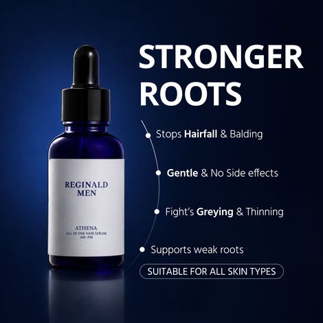 Buy Reginald Men Athena- All in one Hair Growth Serum | Hair Fall Control & Follicle Boost with 12 Actives | Advanced Hair Growth Serum For Scalp | Controls HairFall & Boosts New Hair Growth | For Men | (30 ml)-Purplle