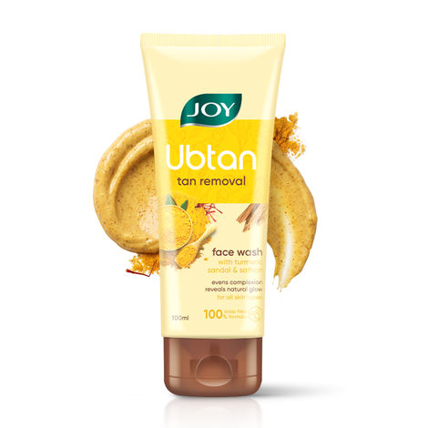 Buy Joy Ubtan Tan Removal Face Wash (100 ml) Enriched with Turmeric Sandal & Saffron | Suitable for All Skin Types-Purplle
