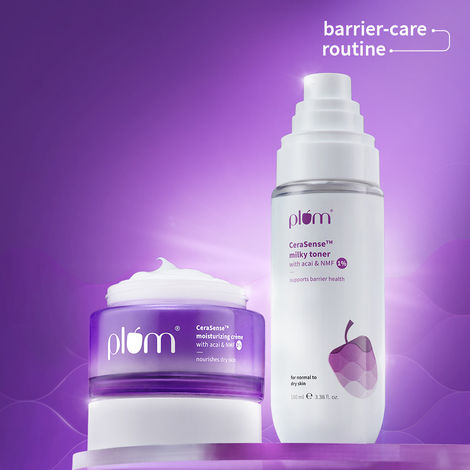 Buy Plum CeraSense Barrier Repair Duo - (Milky Toner 100 ml + Barrier repair moisturizer 25 gm) Combo of 2-Purplle