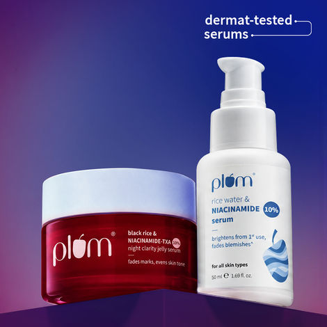 Buy Plum Niacinamide Day and Night Serum (15 ml + 25 gm) Combo of 2-Purplle