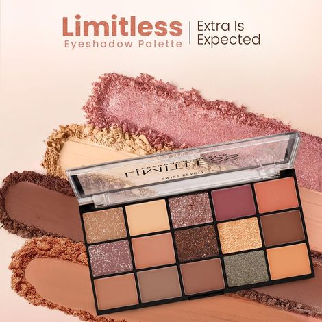 Buy Swiss Beauty Limitless Eyeshadow Palette | Mattes, Shimmers & Metallics | Super-Blendable | Highly Pigmented | 15 Shades in One Palette | STARGAZE (30 gm)-Purplle