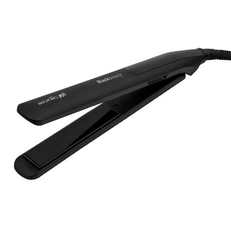 Buy IKONIC PROFESSIONAL Black Beauty Hair Iron | Hair Straightener For Women, Ceramic Coated Floating Plates Handle Lock Feature Instant Heat Up Techonoly, Super Slim And Light Weight, Travel Friendly Sutiable For All Hair Types 1 pc | gift for women-Purplle