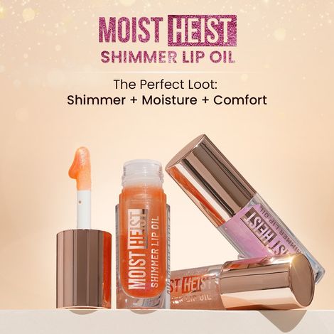 Buy Swiss Beauty Moist Heist Shimmer Lip Oil | Luminous Shine | Hydrating | Lightweight - Orange Alert - 4.8 gm-Purplle