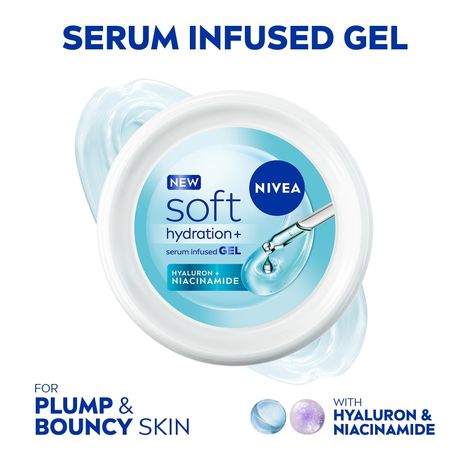 Buy Nivea Soft Hydration+ Serum Infused Gel (100 ml)-Purplle