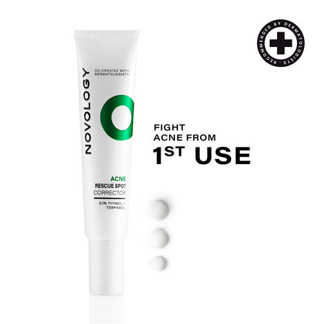Buy Novology Acne Spot Corrector for Active Acne, Pimples and Whiteheads | (30 gm)-Purplle
