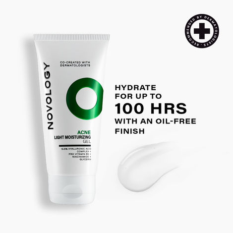 Buy Novology Acne Light Moisturizing Gel for Oily, Acne Prone Skin | Upto 100 hours of Hydration| (50 gm)-Purplle