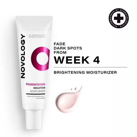 Buy Novology Pigmentation Reduction Moisturiser for Dark Spots, Acne Marks and Uneven Skin Tone | (50 gm)-Purplle
