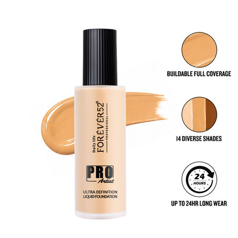 Buy Daily Life Forever52 Pro Artist Ultra Definition Long Lasting Waterproof Full Coverage Liquid Foundation BUF006 (60 ml)-Purplle