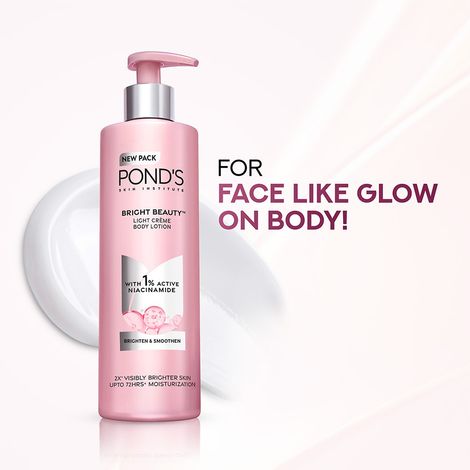 Buy Ponds Bright Beauty Light Creme Body Lotion For Smooth & Bright skin, 400 ml-Purplle