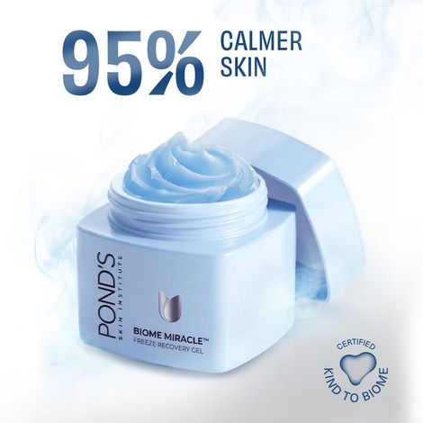 Buy Ponds Biome Miracle, Freeze Recovery Gel, with 50 Million Prebiotic Molecules, Skincare Moisturizer Gel, for 95% Calmer Skin, for Men and Women - 50 ml-Purplle