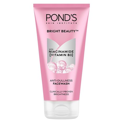 Buy Ponds Bright Beauty, with Niacinamide, Face Wash, 150 gm, for Smooth Glass Skin-Purplle