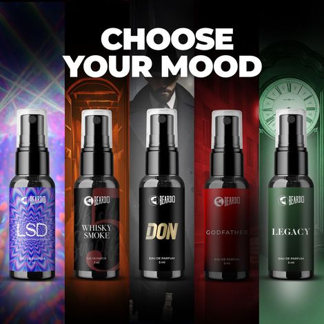 Buy Beardo Perfume Trial Kit V3 Offline (10 pc)-Purplle