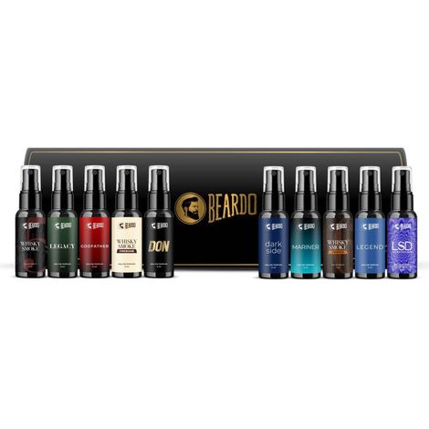 Buy Beardo Perfume Trial Kit V3 Offline (10 pc)-Purplle