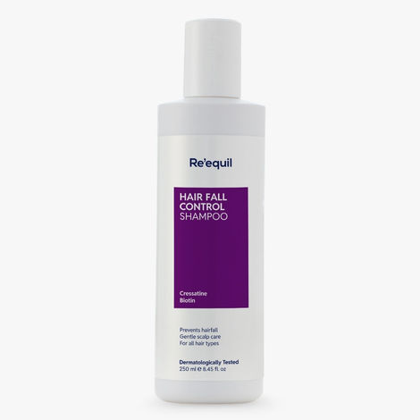 Buy Re'equil Hair Fall Control Shampoo with Vitamin B3, B5, & B7 (Biotin) (250 ml)-Purplle