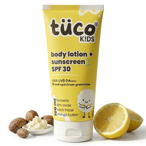 Buy Tuco Kids SPF 30 Sunscreen Lotion - Body & Face, PA++++, (100 ml)-Purplle