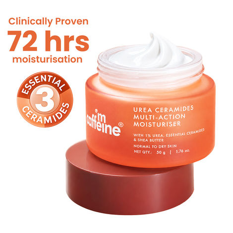 Buy mCaffeine Urea Ceramides Multi-Action Moisturizer (50 gm)-Purplle