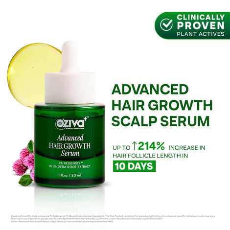 Buy Oziva Advanced Hair Growth Serum - (30 ml)-Purplle