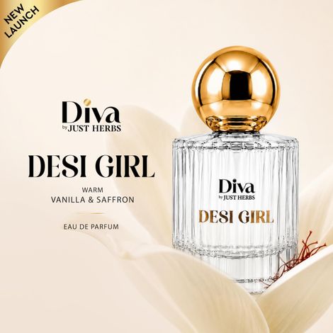 Buy Just Herbs Diva Desi Girl Eau De Parfum | Fresh Long-Lasting Perfume for Women Eau de Parfum (30 ml)-Purplle