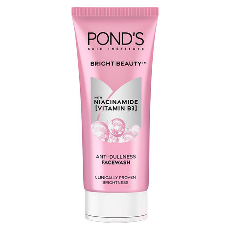 Buy Ponds Bright Beauty Facewash with Niacinamide, For Glass Skin-like Shine, (100 gm)-Purplle