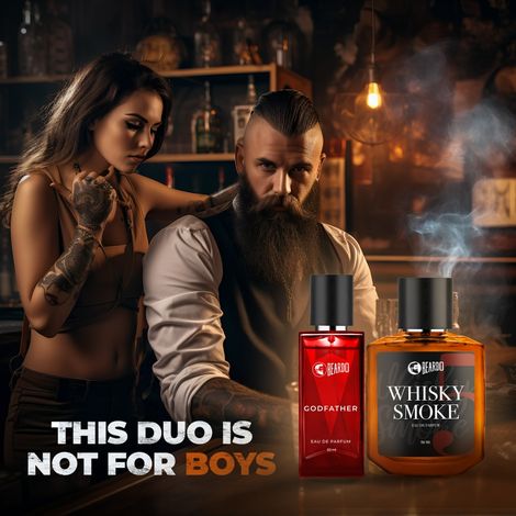 Buy Beardo E-Combo BD Whiskey Smoke Perfume 50 ml, BD GodFather Perfume 50 ml V2 (2 pc)-Purplle