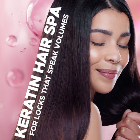 Buy Hilary Rhoda Keratin Hair Spa | Deep Conditioning For Dry, Frizzy & Damaged Hair | Total Hair Repair | Strengthening & Smoothing Hair |Keratin Smoothening |At-Home Hair Spa Treatment - (500 ml)-Purplle